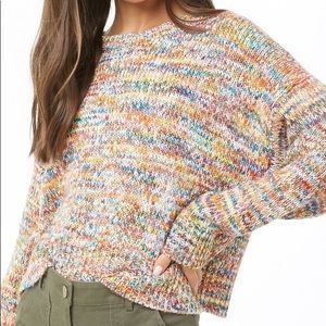 Forever 21 XS rainbow knit sweater